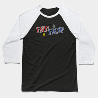 Hip Hop Typography Baseball T-Shirt